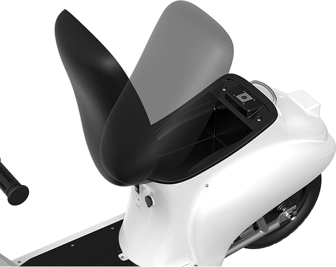 Razor Electric Retro Scooter for Ages 8+, 170 lb Max Weight, White, w/ 250W Motor, 12.5” Tires & 24V Battery, Up to 15 MPH, Pocket Mod – Lightweight Ride On Motorcycle Bike for Young and Teen Riders