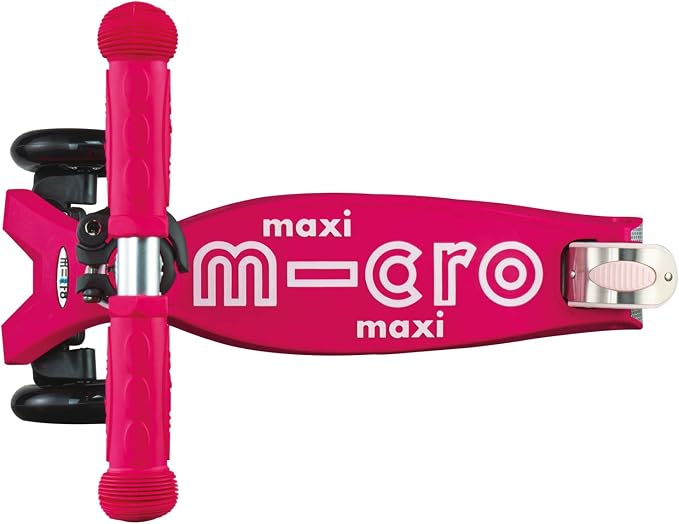 Micro Kickboard | Maxi Scooter for Ages 5-12 | Children up to 110 lbs | 3 Wheel Lean-to-Steer Design | Adjustable T Bar | Smooth Ride PU Wheels | Swiss Design