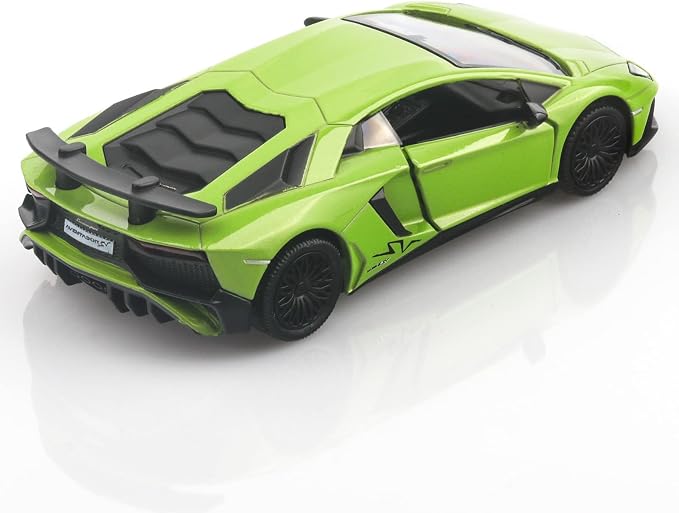 TOKAXI 1/36 Scale Lamborghini Aventador LP750-4 SV Diecast Cars Models,Pull Back Vehicles Toy Cars,Cars Gifts for Boys Girls (Green)