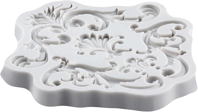 Baroque Polymer Clay Mold Curlicues Scroll Lace Silicone Molds Filigree Mold for DIY Craft Epoxy Resin Casting Polymer Clay Tools Crafts Air Dry Jewelry Making