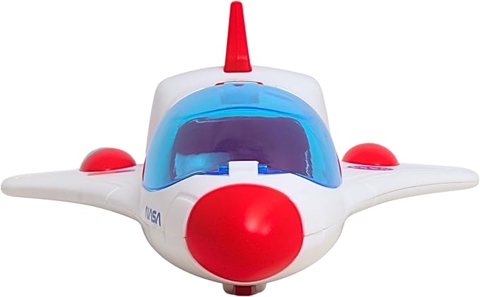 Space Adventure Space Shuttle Playset Light & Sound Shuttle with Hover Scooter & 2 Astronaut Figures, Plastic Space Toy & Collectible for Kids Ages 3+