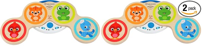 Baby Einstein Magic Touch Wooden Drum Musical Toy, Ages 6 Months Plus (Pack of 2)