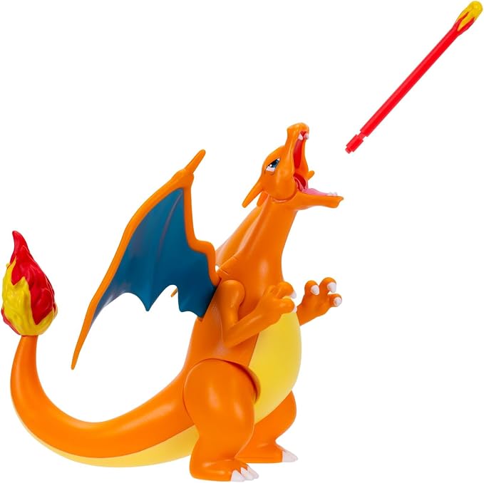 Pokémon Fire and Water Battle Pack - Includes 4.5 Inch Flame Action Charizard and 2" Squirtle Action Figures - Amazon Exclsuive