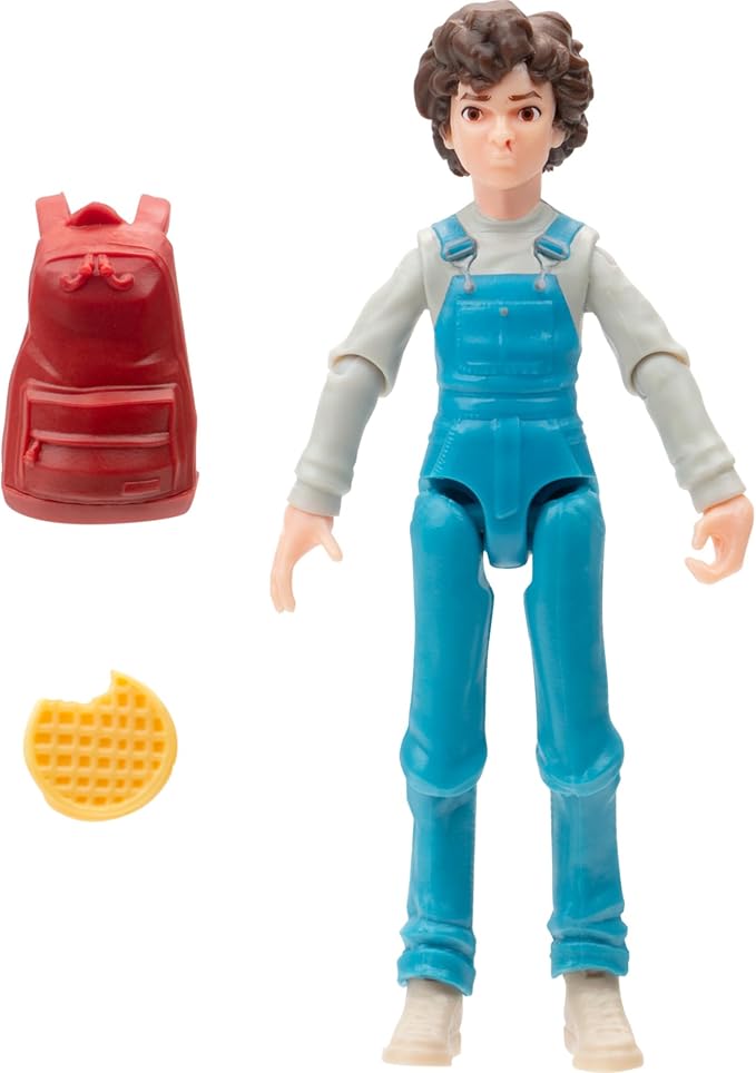 Jazwares Stranger Things: Tales from ‘85 Eleven - 4-Inch Articulated Action Figure with Backpack and Waffle Accessories