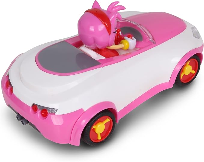 Sonic The Hedgehog Sonic Team Sonic Racing RC: Amy Rose - NKOK (683), 1:28 Scale 2.4GHz Remote Controlled Car, 6.5' Compact Design, Officially Licensed Sega, Battery Powered, Ages 6+