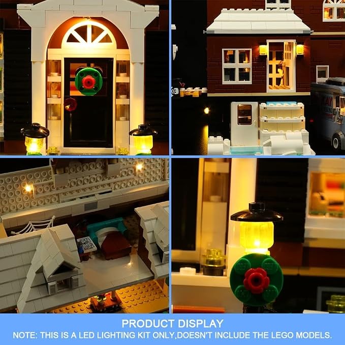 VONADO LED Light Kit Compatible with Home Alone Lego Set - Music Version
