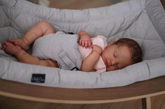 Anano Realistic Reborn Baby Doll Full Body Vinyl Waterproof 20 Inch Real Looking Lifelike Sleeping Newborn Baby Girl Dolls Loulou Life Like Toddler Washable Baby Doll