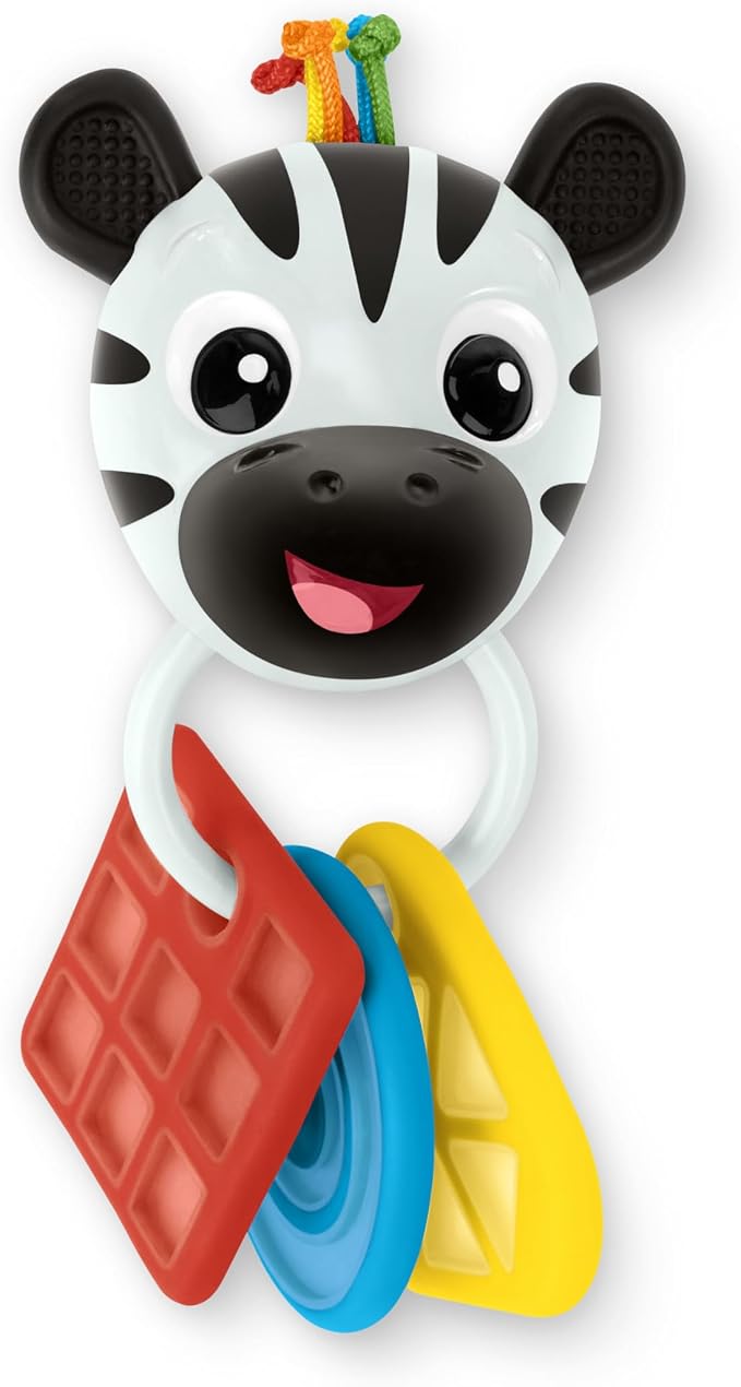 Baby Einstein Shake-a-Shape Zen Teether Toy, Multisensory, Ages 3 Months and Up