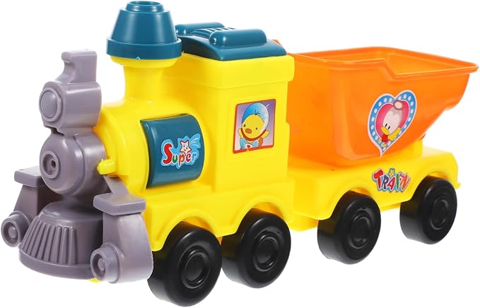BESPORTBLE 1Set Cartoon Beach Train Fun Digging Tools for Summer Play Includes Castle Mold for Outdoor Beach Parties and Family Bonding Activities