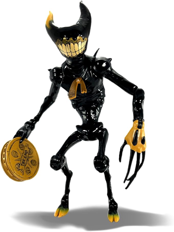Bendy and the Ink Machine Collectible Action Figures 6.5” Scale Ink Demon with The End Reel Accessory