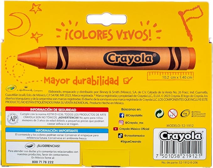 CRAYOLA Crayon Extra Jumbo So Big, 12 Pack
