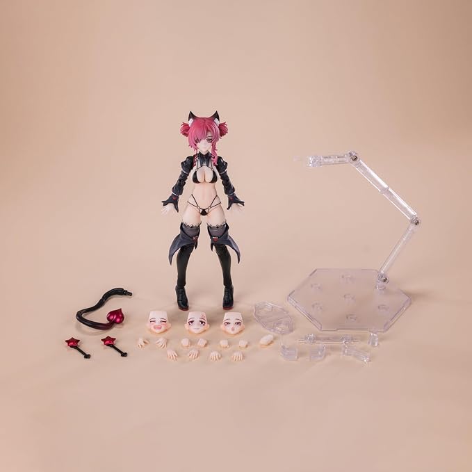 Pipigirl 1/12 Scale Anime Style Action Figures Kits, Red Hair Apprentice Witch, 6.5 in Collectible Action Figures, No Assembly Required