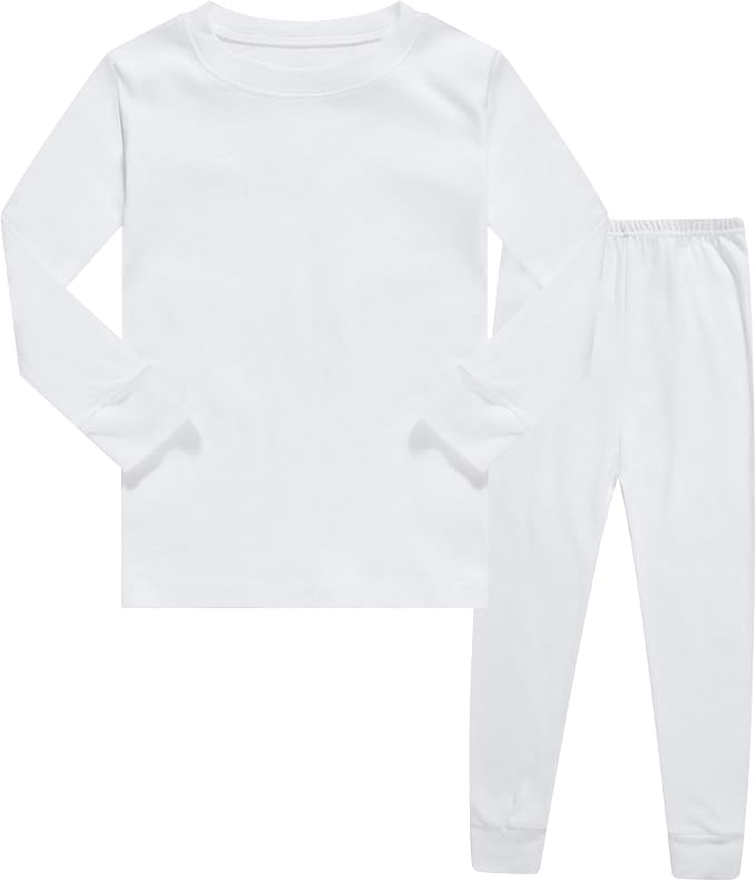 Family Feeling Kids & Toddler Boys Pajamas 2 Piece Pjs Set 100% Cotton Sleepwear