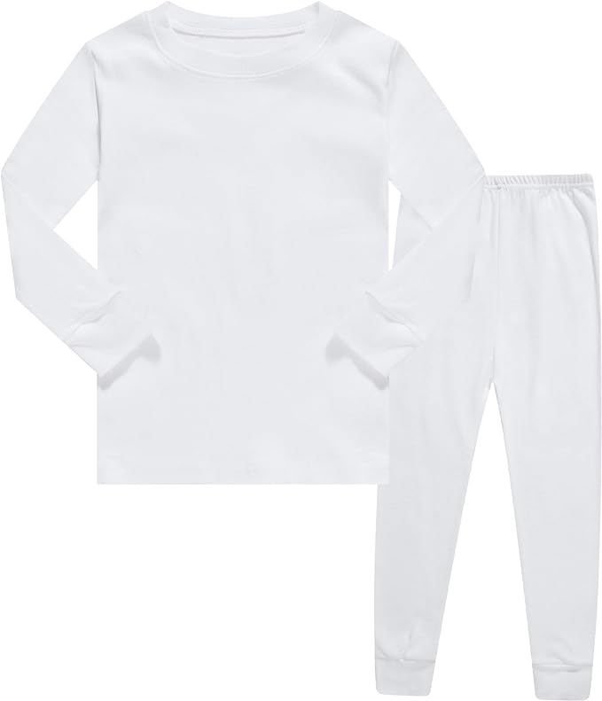 Family Feeling Kids & Toddler Boys Pajamas 2 Piece Pjs Set 100% Cotton Sleepwear
