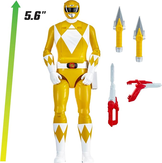 Power Rangers Mighty Morphin Re-Ignition - Auto-Morphin Yellow Ranger Action Figure by Playmates Toys