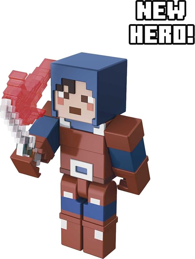 Mattel Minecraft Dungeons 3.25-in Collectible Hex Battle Figure and Accessories, Based on Video Game, Imaginative Story Play Gift for Boys and Girls Age 6 and Older