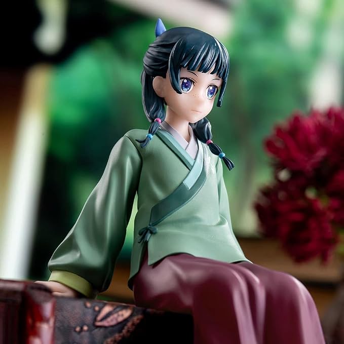 Maomao Figurine Hanfu Sitting Pose Anime Girl Figure 5.5" PVC Models Cute Maomao Statue Collectibles Ornaments Desktop Decoration