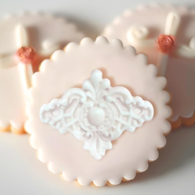 Art Molds Rococo Embellishment for Polyclay Air Dry Clay Plaster | Versatile Use for Fondant Cake Decorating, Epoxy Resin, Polymer Clay Crafts