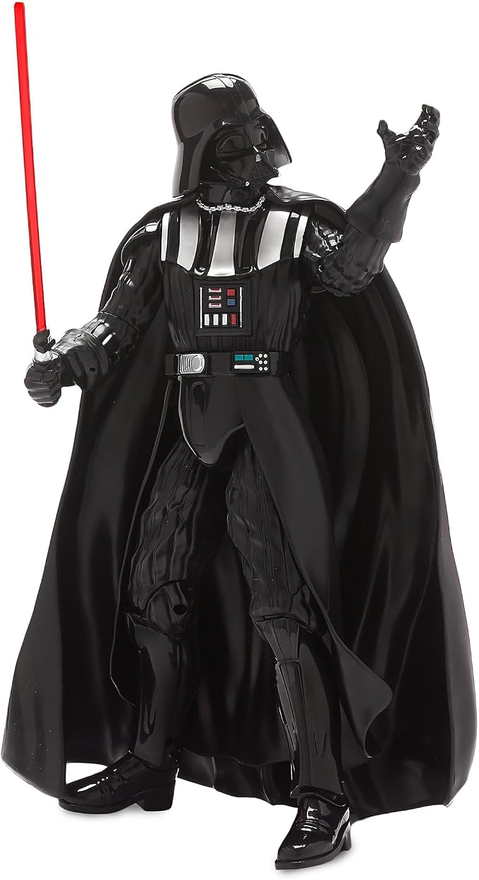 Disney Store Official Darth Vader Talking Action Figure - 13 Inch Interactive Star Wars Toy with Lightsaber - Articulated Kid Toy with Light & Sound Effects