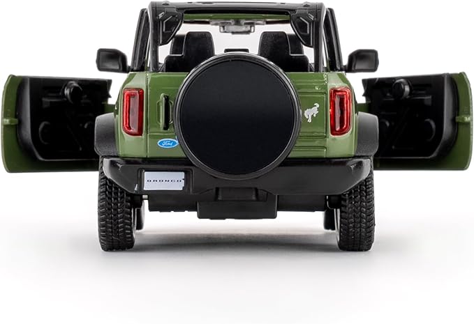 Ford Bronco Badlands 2dr Car Model, 1:36 Diecast Ford Toy Cars, Collectible Pull Back Car Gift for Kids Boys Girls(Green)
