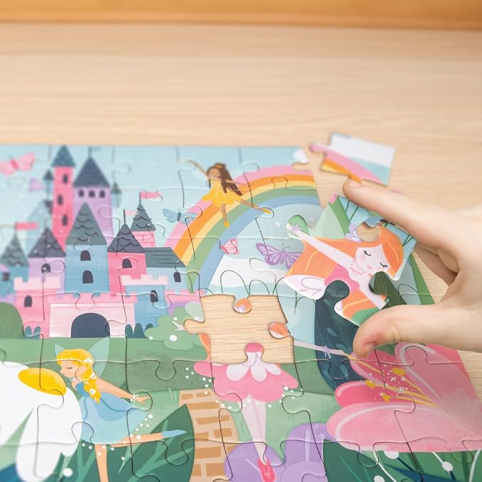Stephen Joseph, Glow in the Dark Puzzle – Includes 48 Glow in the Dark Puzzle, Jigsaw Puzzle for Girls & Boys 3+ Years, Fairy Princess
