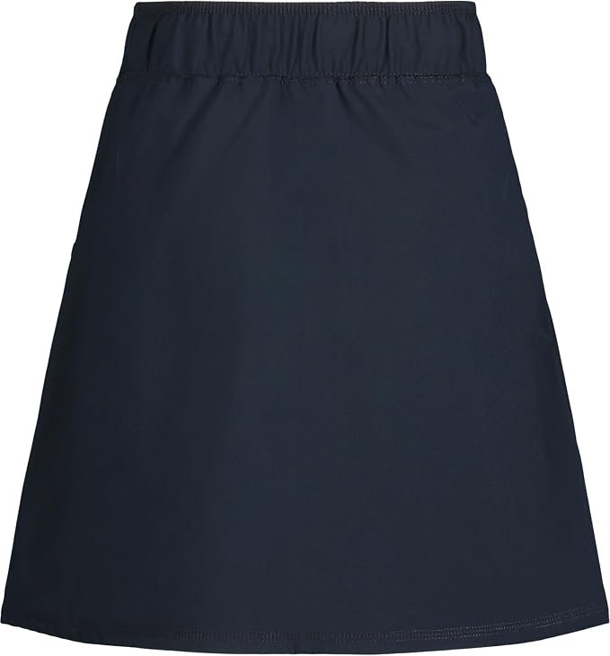 Nautica girls School Uniform Pull-on Scooter Skirt With Undershorts, Knit Waistband & Functional Pockets