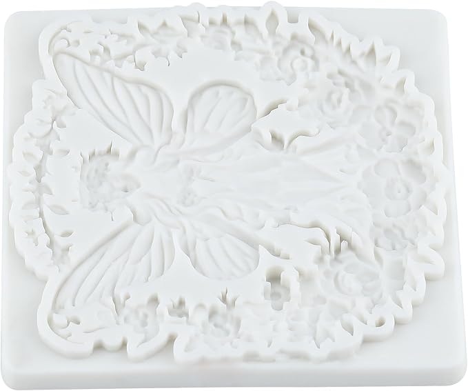 Flower Fairy Polymer Clay Molds Butterfly Fairy Flower Garland Silicone Mold for DIY Crafts Epoxy Resin Casting Polymer Clay Tools Craft Air Dry Jewelry Making