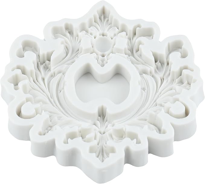 Vintage Photo Frame Polymer Clay Molds Baroque Picture Frame Silicone Mold Baroque Frame Mold for Jewelry Making Epoxy Resin Casting Air Dry Polymer Clay Craft