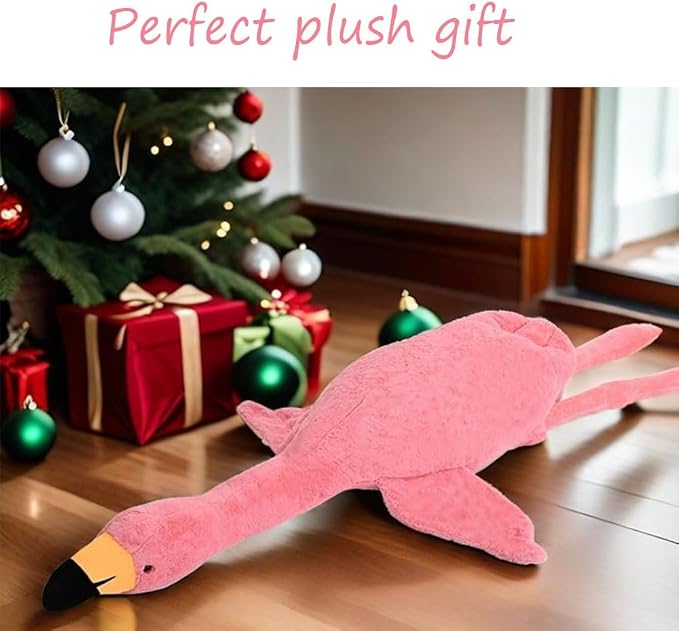 74.8in Flamingo Stuffed Animal Plush Pillow Cute Giant Flamingo Plush Toy Plush Soft Hugging Pillow Stuffed Animal Gift for Kids Birthday