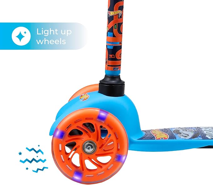 Kick Scooter for Kids, 3 Wheel Self Balancing, Light Up LED Wheels