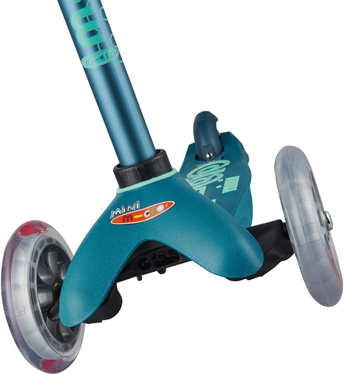 Micro Kickboard | Mini Kids Scooter for Ages 2-5 | Children up to 110 lbs | 3 Wheel Lean-to-Steer Design | Adjustable T Bar | Smooth Ride PU Wheels | Swiss Design