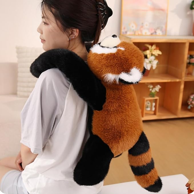 25.6 inch Red Panda Weighted Stuffed Animals, Weighted Plush Animal, Cute Soft Plush Toy Pillow Hugging Plushie Gifts for Kids Adults