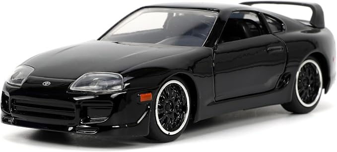 Jada Fast & Furious 1:32 1995 Toyota Supra Die-Cast Car, Toys for Kids and Adults(Black)
