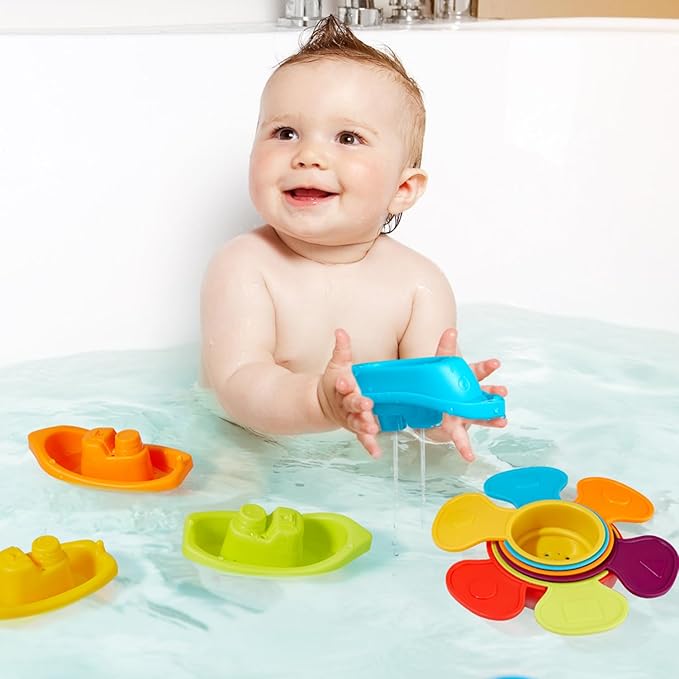 AMCHSURI Baby Bath Toys for Kids Ages 1-3 Mold Free Bath Toys for Toddler 2-4 Bathtub Sand Beach Pool Water Toys with Tub Toys for Babies 12 18 Months, 11Pack