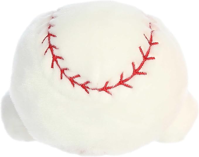 Aurora® Adorable Palm Pals™ Slugger Baseball™ Stuffed Animal - Pocket-Sized Play - Collectable Fun - White 5 Inches