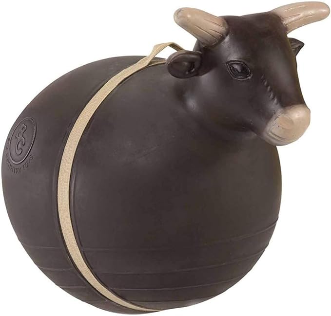 Big Country Toys Bouncy Bull Kids Toys - Rodeo Ride On Toys for Ages 3+ - Bouncy Animals for Toddlers - Inflatable Kids Hopper Toy with Hand Pump