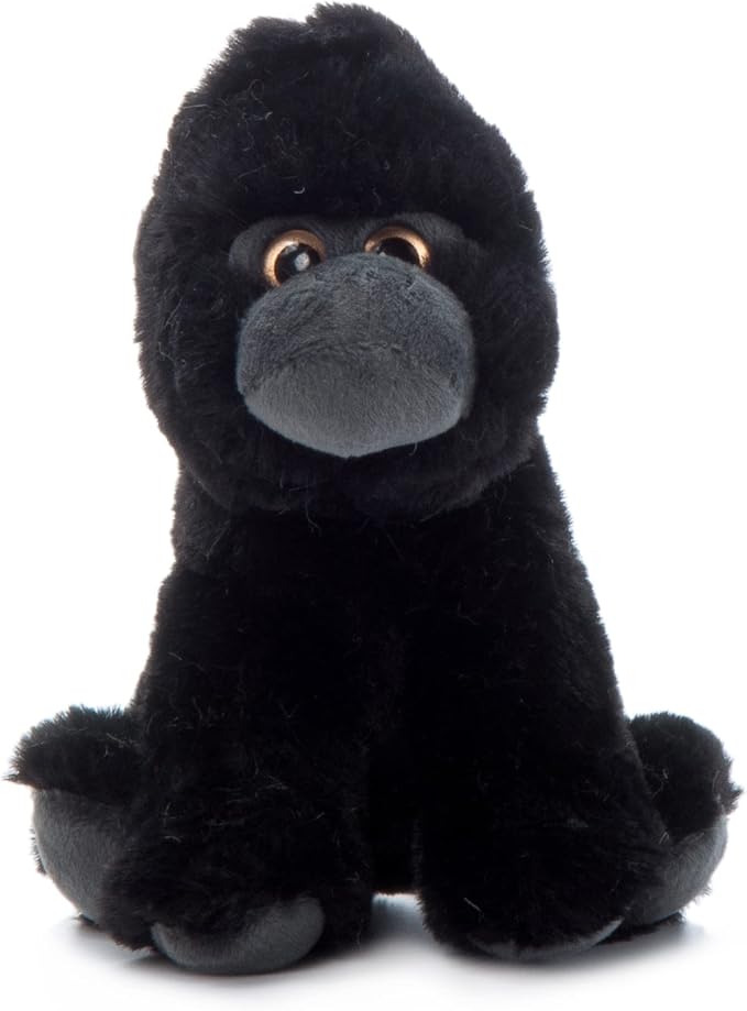 The Petting Zoo Gorilla Stuffed Animal Plushie, Gifts for Kids, Wild Onez Babiez Zoo Animals, Gorilla Plush Toy 6 inches