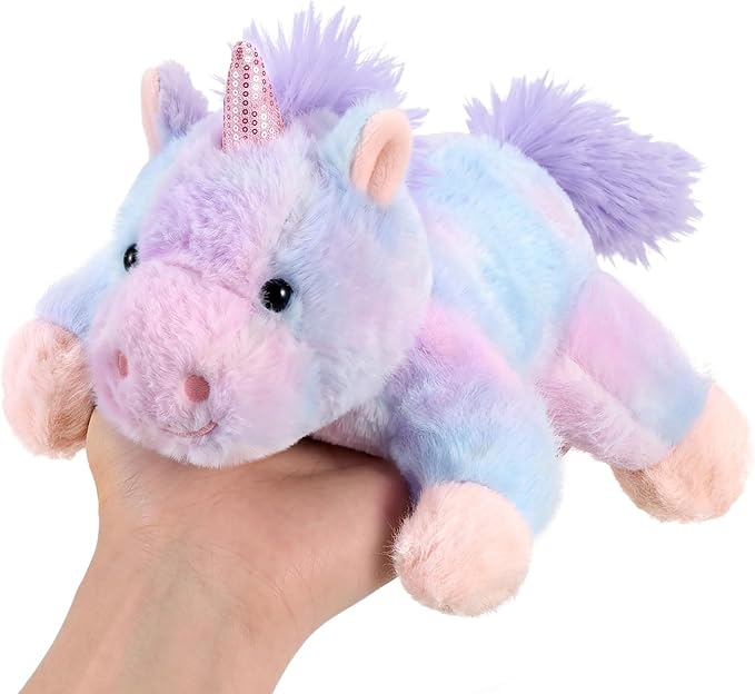 PEACH CAT Unicorn Stuffed Animal Cute Plushies Small Plush Toys Birthday Gifts for Girls Boys Kids Purple