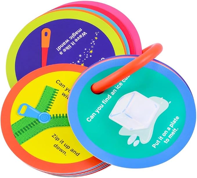 MOLLYBEE KIDS Preschool Indoor Scavenger Hunt Cards at Home, Gifts for Ages 3, 4