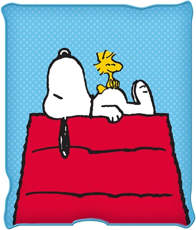 Silver Buffalo Peanuts Snoopy & Woodstock 45 x 60 Inch Fleece Throw Blanket