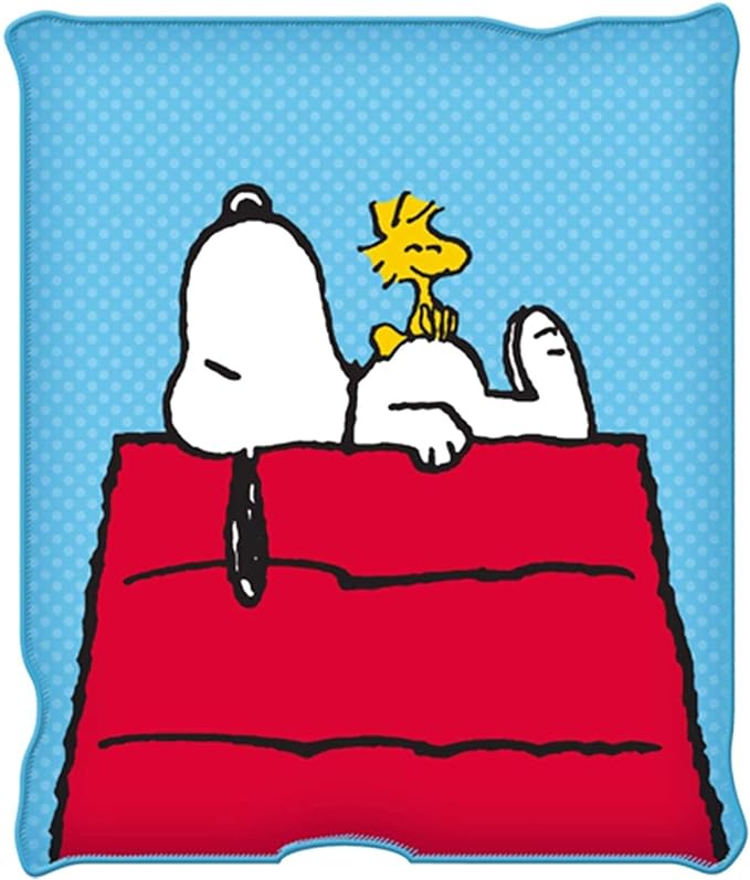 Silver Buffalo Peanuts Snoopy & Woodstock 45 x 60 Inch Fleece Throw Blanket