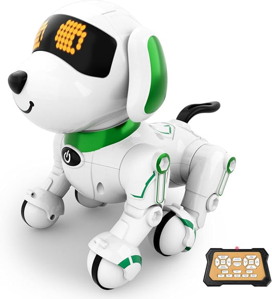 Dwi Dowellin Robot Dog for Kids 8-12,Remote Control Smart Robotic Dogs Pet Puppy Robotic Toy,Interactive Touch Walking Talking Toys for Boys Girls Christmas Birthday Gifts