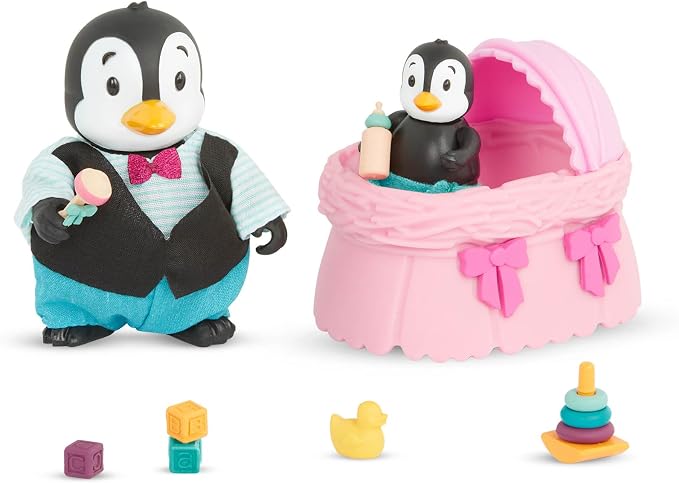 Li'l Woodzeez – Miniature Furniture Set – Living Room & Nursery Set – Dollhouse Accessories – Durable & Colorful – Encourages Imaginative Play & Storytelling – Gift for Kids