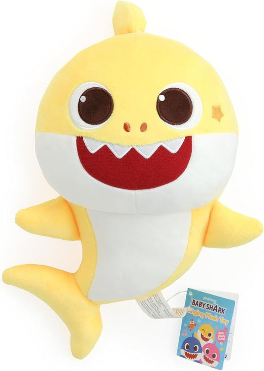 Pinkfong Baby Shark Singing Plush Toy - 13" Soft Huggable Stuffed Animal, Washable, Interactive Musical Toy, Toddler Gift, Ages 18 Months+