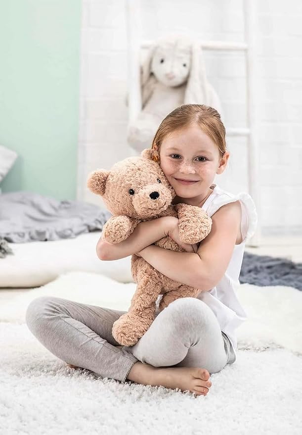 Steiff Jimmy Teddy Bear, Premium Teddy Bear Stuffed Animal, Plush Toy for Kids (Light Brown, 12")