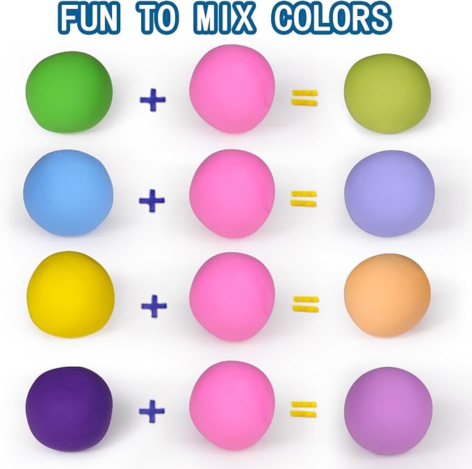 ifergoo Pink Air Dry Clay, DIY Creative Modeling Clay for Kids, Super Light Magic Foam Clay for Kids Age 3-12, Soft, No-Sticky & Non-Toxic, Molding Clay for School Art & Craft Project(Pink 100g/3.5oz)