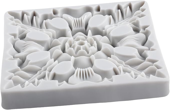 Baroque Polymer Clay Mold Baroque Relief Flower Silicone Molds for DIY Craft Epoxy Resin Casting Polymer Clay Tools Crafts Air Dry Jewelry Making