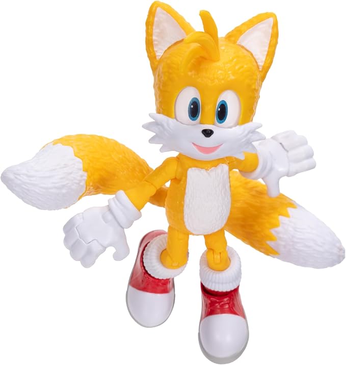 Sonic 3 Movie Action Figures 5-Inch Tails Collector Toy Figure, Highly Articulated for Boys Girls - Officially Licensed Sonic The Hedgehog 3 Movie Product