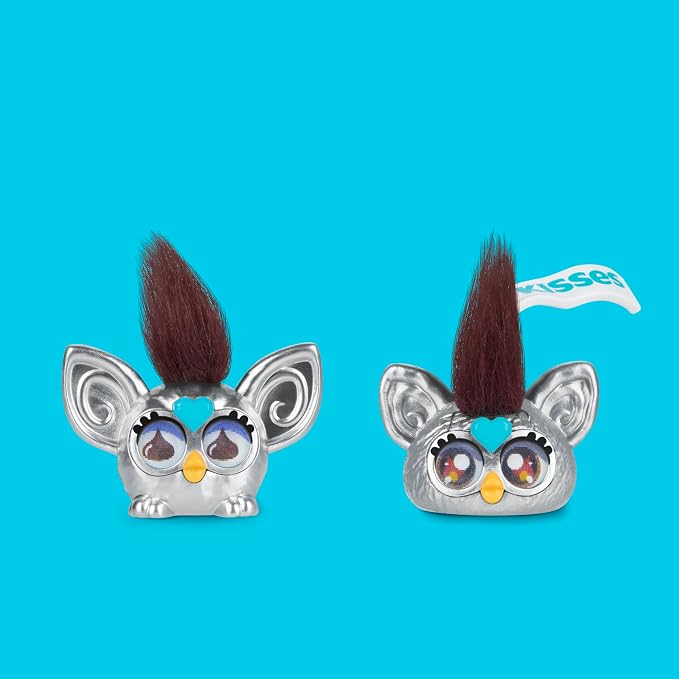 Furby Minis 12 Pack of The Hershey Company Figures, Tiny Collectible 1-Inch Candy Toys, Halloween Handouts for Kids, Easter Basket Stuffers, Ages 6+ (Amazon Exclusive)
