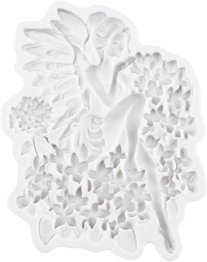 3D Flower Fairy Polymer Clay Molds Butterfly Fairy Silicone Mold for DIY Crafts Epoxy Resin Casting Polymer Clay Tools Craft Air Dry Jewelry Making